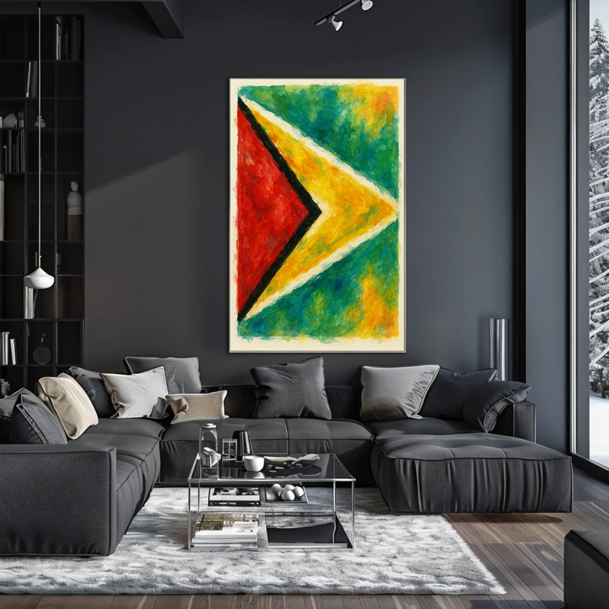 Abstract National Colors Poster