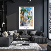 Tel Aviv Streetscape Poster PosterGoat