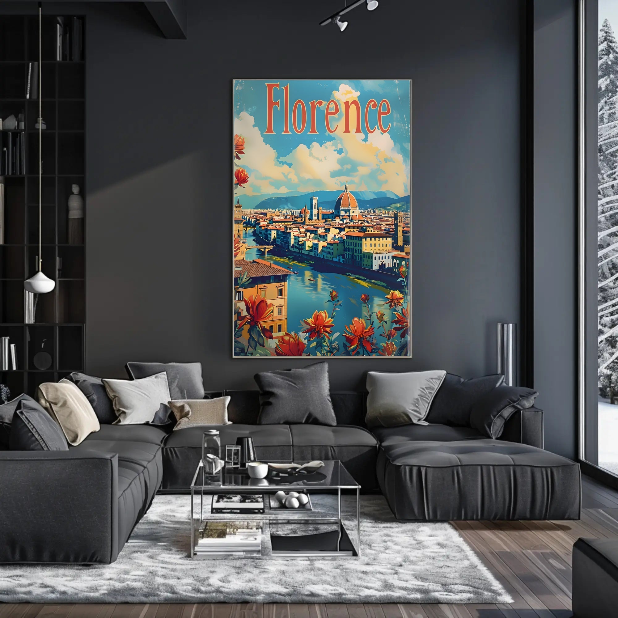 Florence Cathedral Vintage Poster