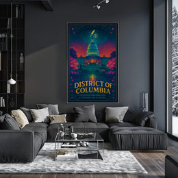 District of Columbia A Glowing Dreamscape Poster