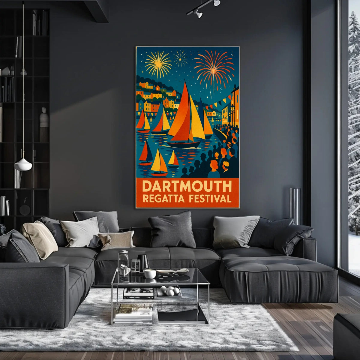 Dartmouth Regatta Festival Fireworks & Sails Poster