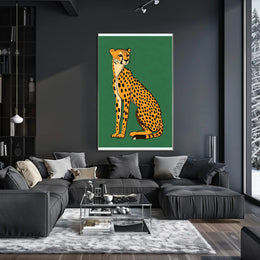 Cheetah Majestic Illustration Poster Wall Art