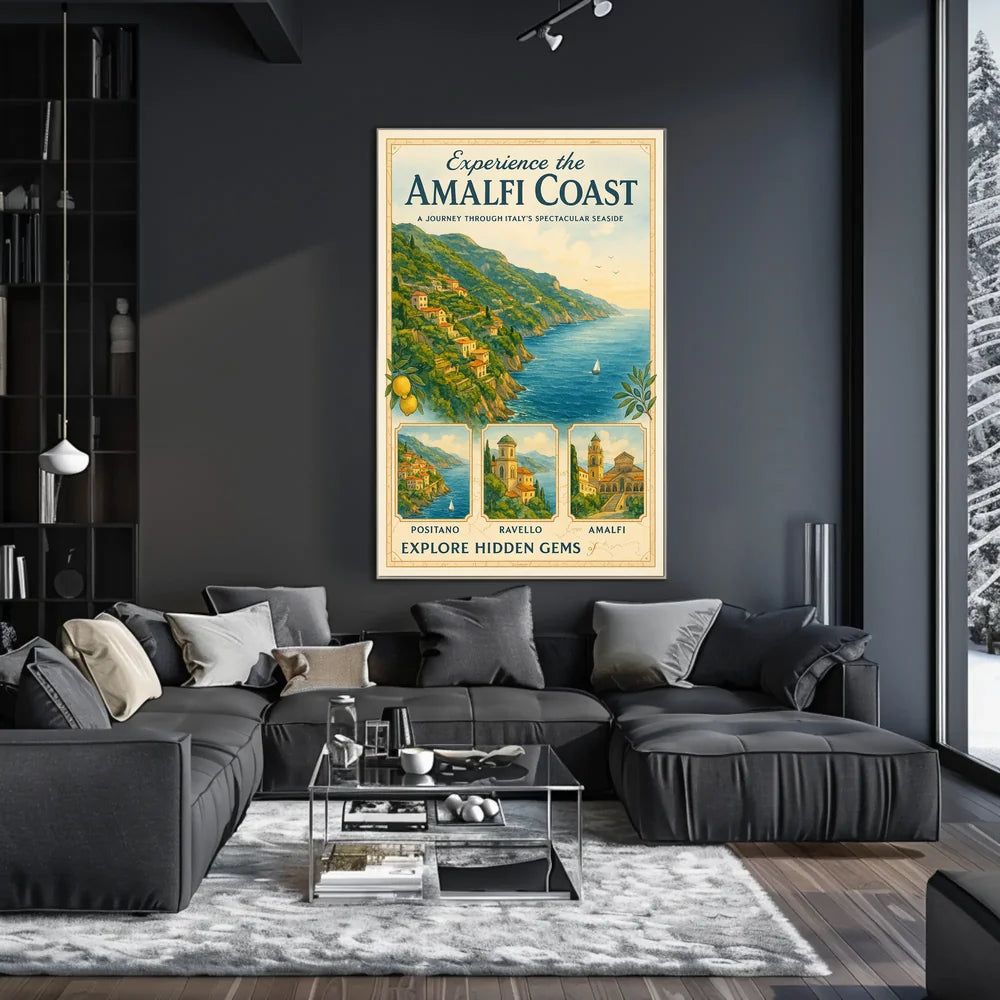Amalfi Coast Travel Adventure Poster