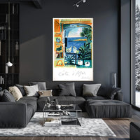 Côte DAzur Artistic Impression Poster