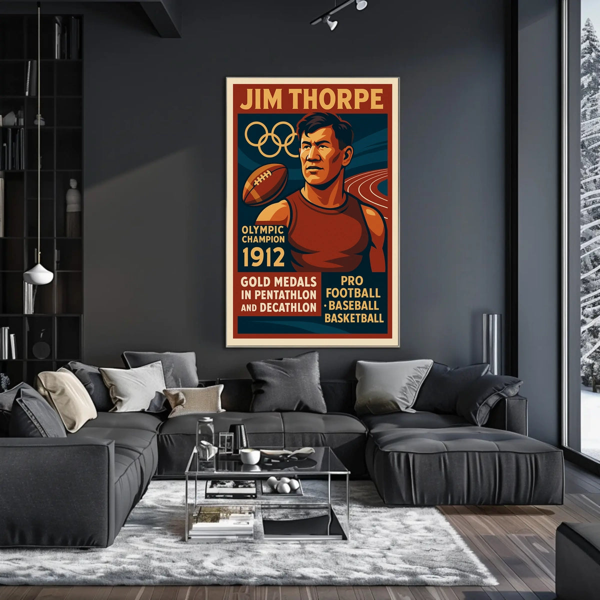 Jim Thorpe Legendary Olympic Champion Jim Thorpe Poster