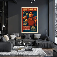 Jim Thorpe Legendary Olympic Champion Jim Thorpe Poster