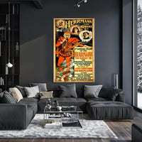 Herrmann the Great Co. Vintage Magic Illusion Show Poster
