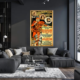 Herrmann the Great Co. Vintage Magic Illusion Show Poster