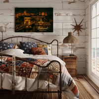 Budapest at Night Poster