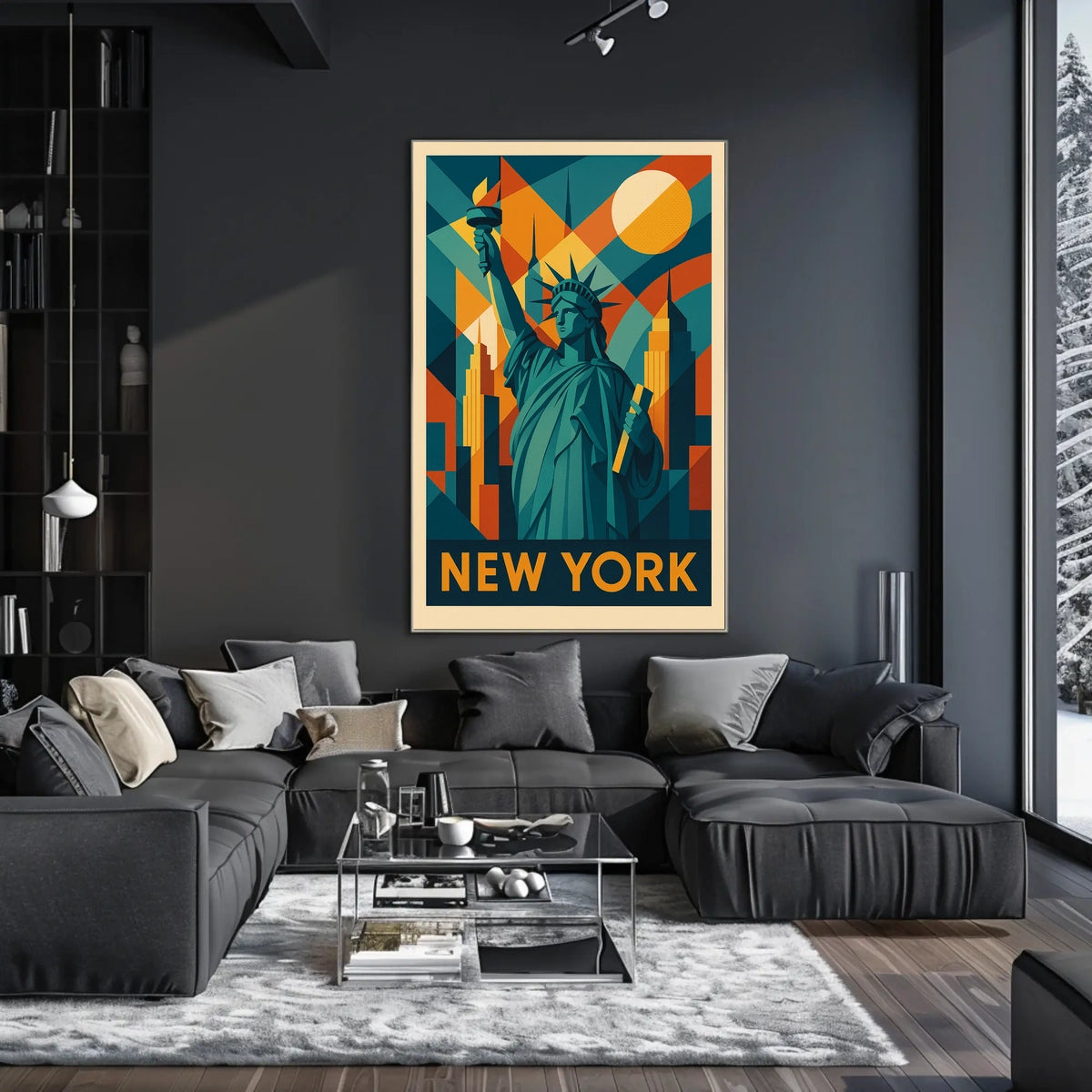 New York Iconic Skyline Poster
