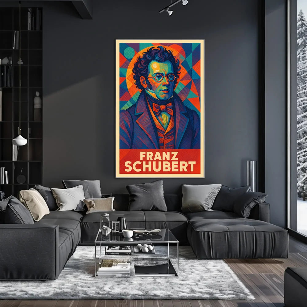 Franz Schubert Classical Music Vintage Art Poster