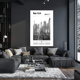 Iconic New York City Skyline Poster Classic Wall Art
