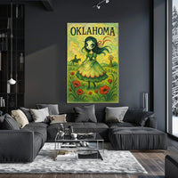 Oklahoma Enchantment Vintage Collectors Poster