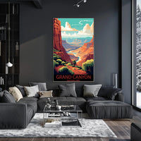 Majestic Canyon Vista Poster