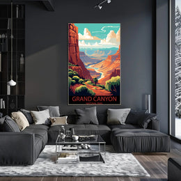 Majestic Canyon Vista Poster