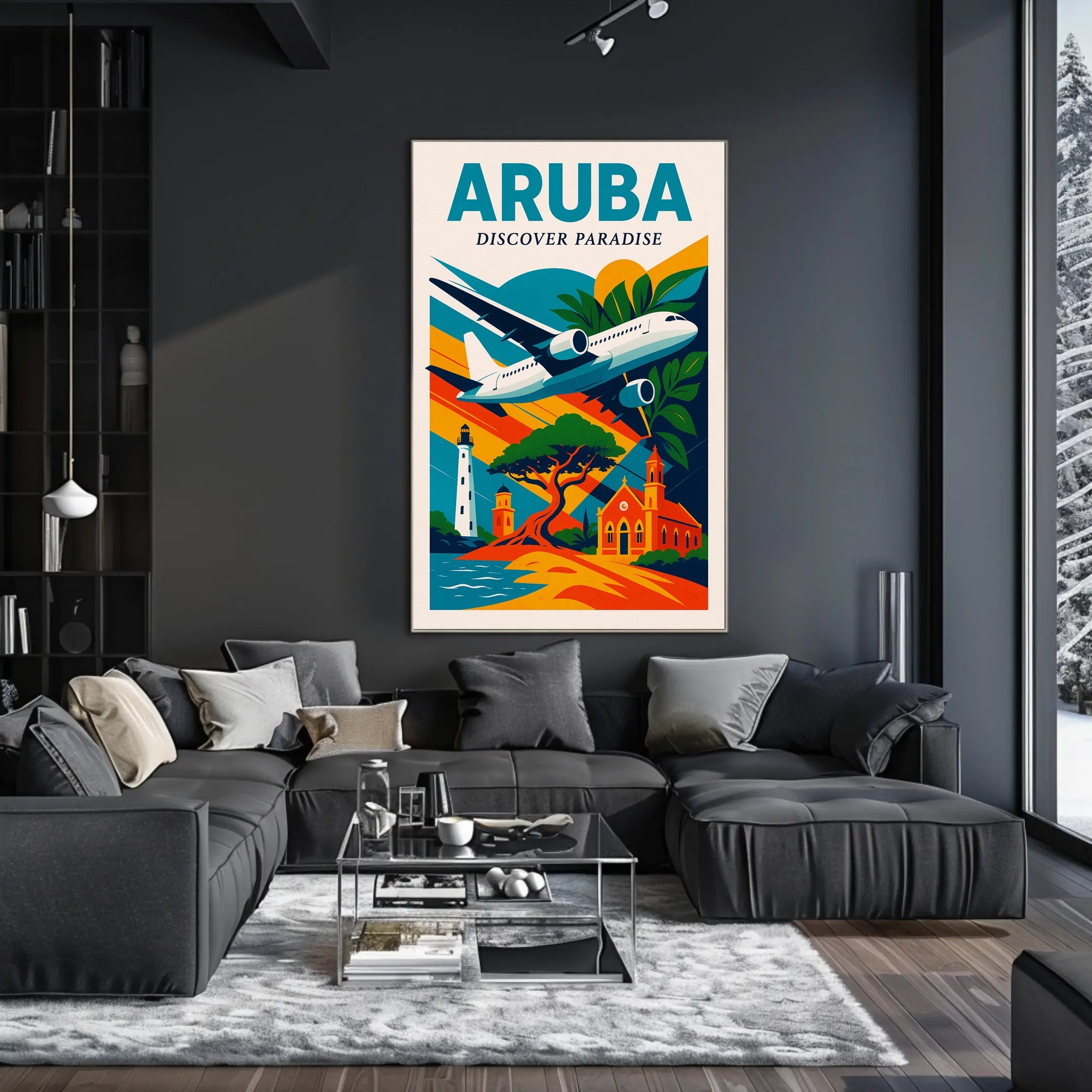 Discover Paradise in Aruba Poster PosterGoat
