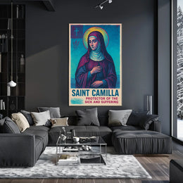 Saint Camilla Protector of the Sick and Suffering Poster