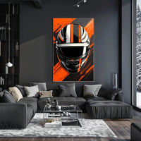 Racing Helmet Dynamic Design Sports Poster