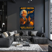Einstein Vintage Nobel Physics Poster