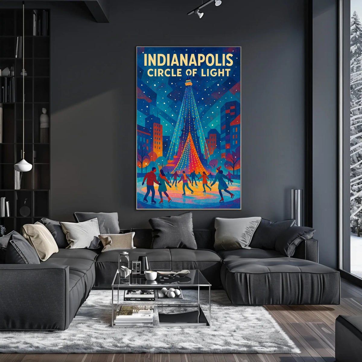 Indianapolis Circle of Light Poster