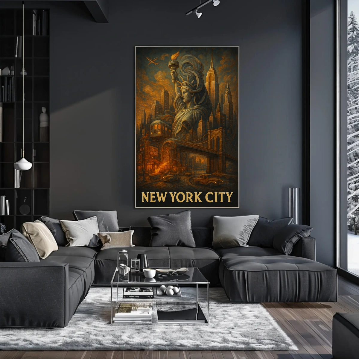 New York City Iconic Landmarks Poster