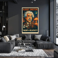 Einstein Relativity Cosmic Science Poster