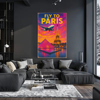 Fly To Paris Poster