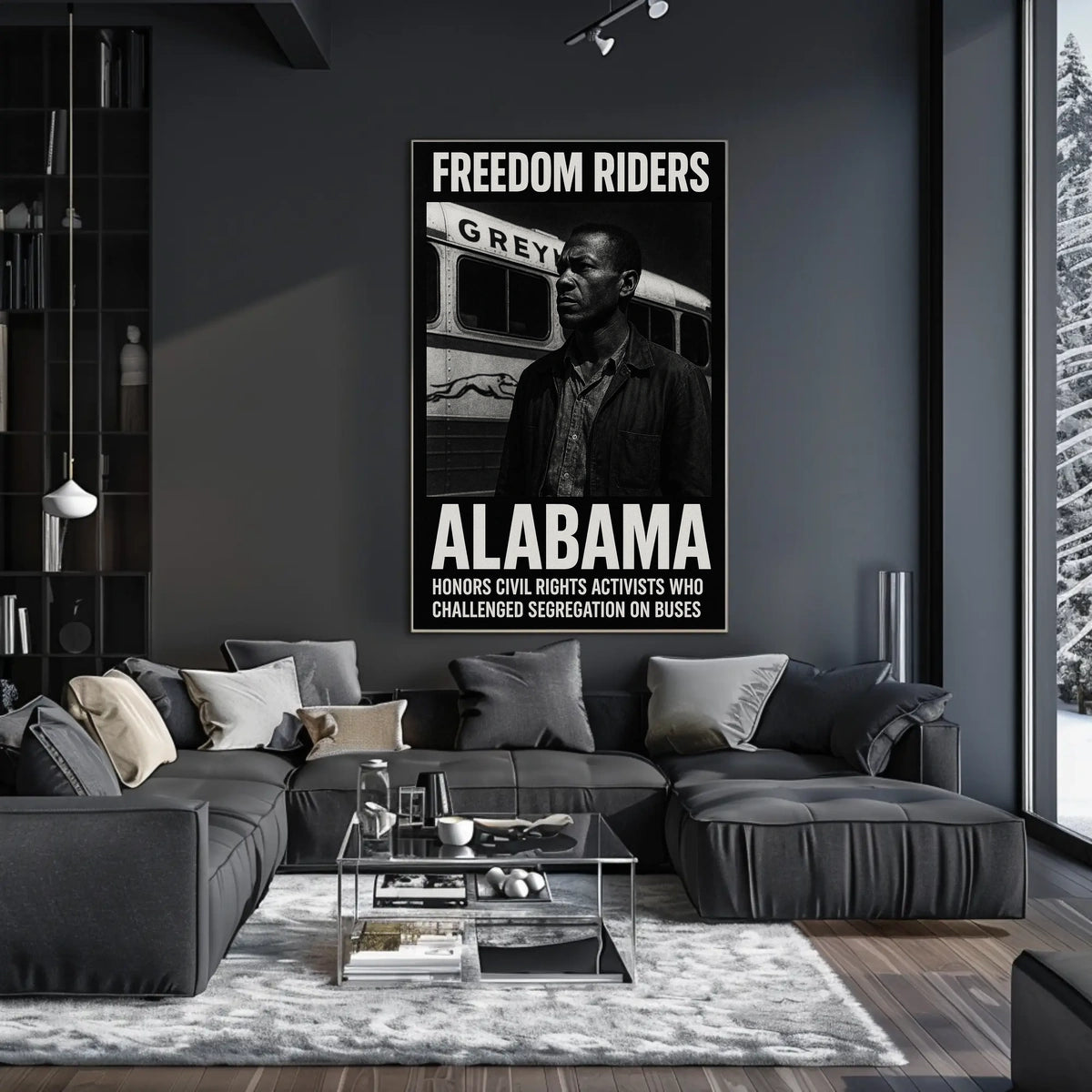 Freedom Riders Honoring Civil Rights Poster