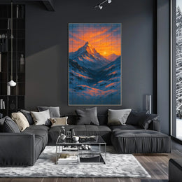 Majestic Mountain Sunrise Poster
