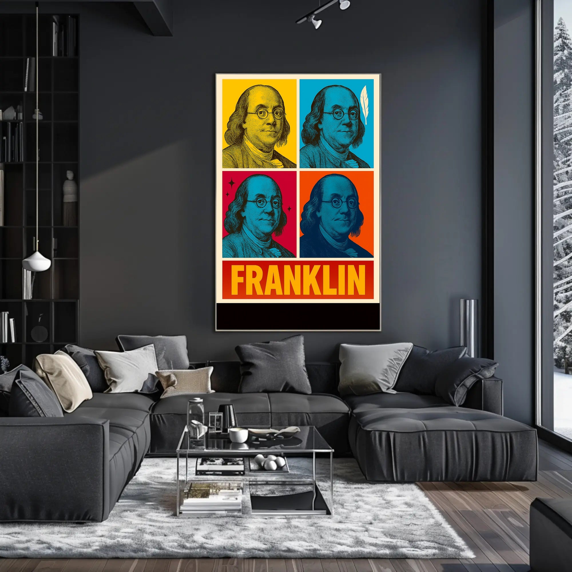 Franklin Pop Art Poster PosterGoat