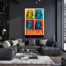Franklin Pop Art Poster PosterGoat