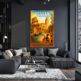 Italia A Journey Through History and Beauty Poster