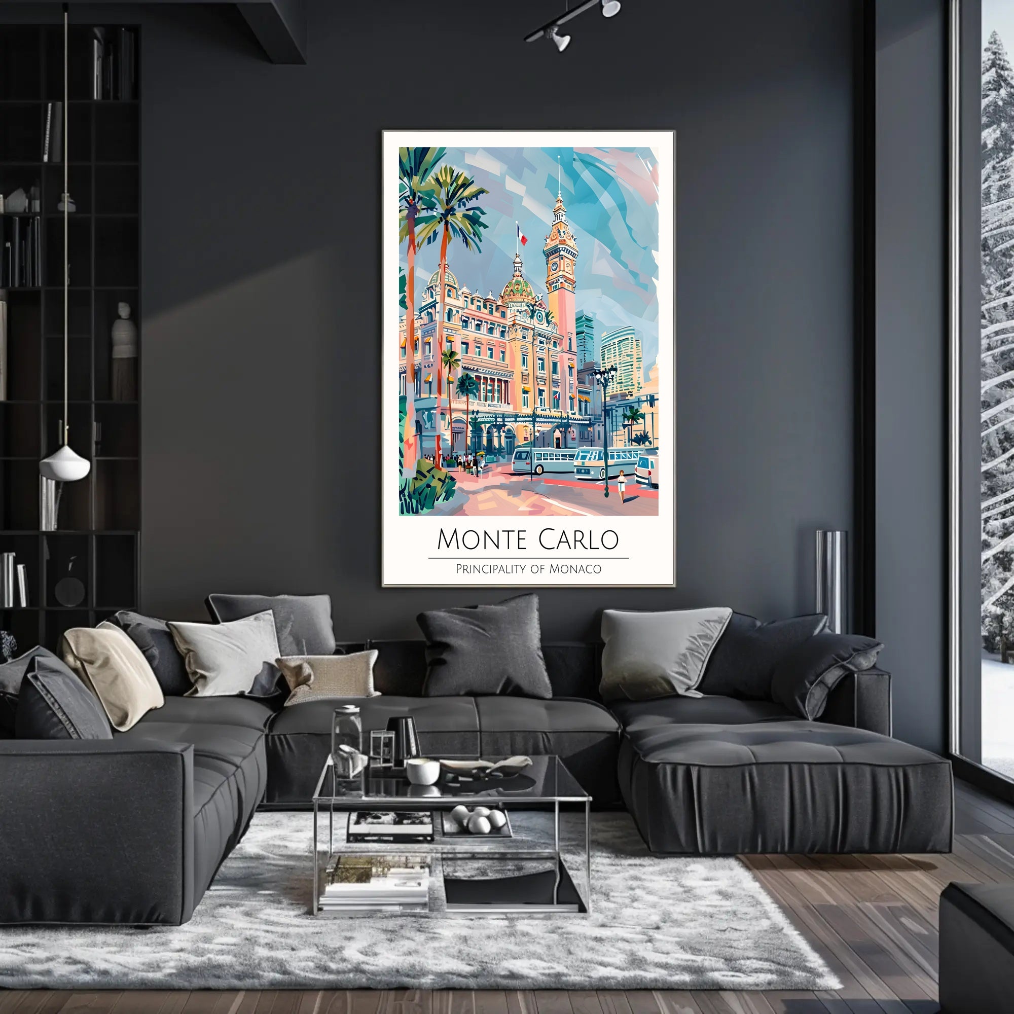 Monte Carlo Travel Poster PosterGoat