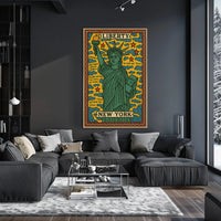 Liberty and New York Poster
