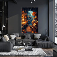 Halloween Bakery Scene: Enchanted Fantasy or Mythology Poster