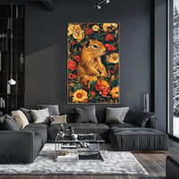 Charming Woodland Chipmunk Animal Poster