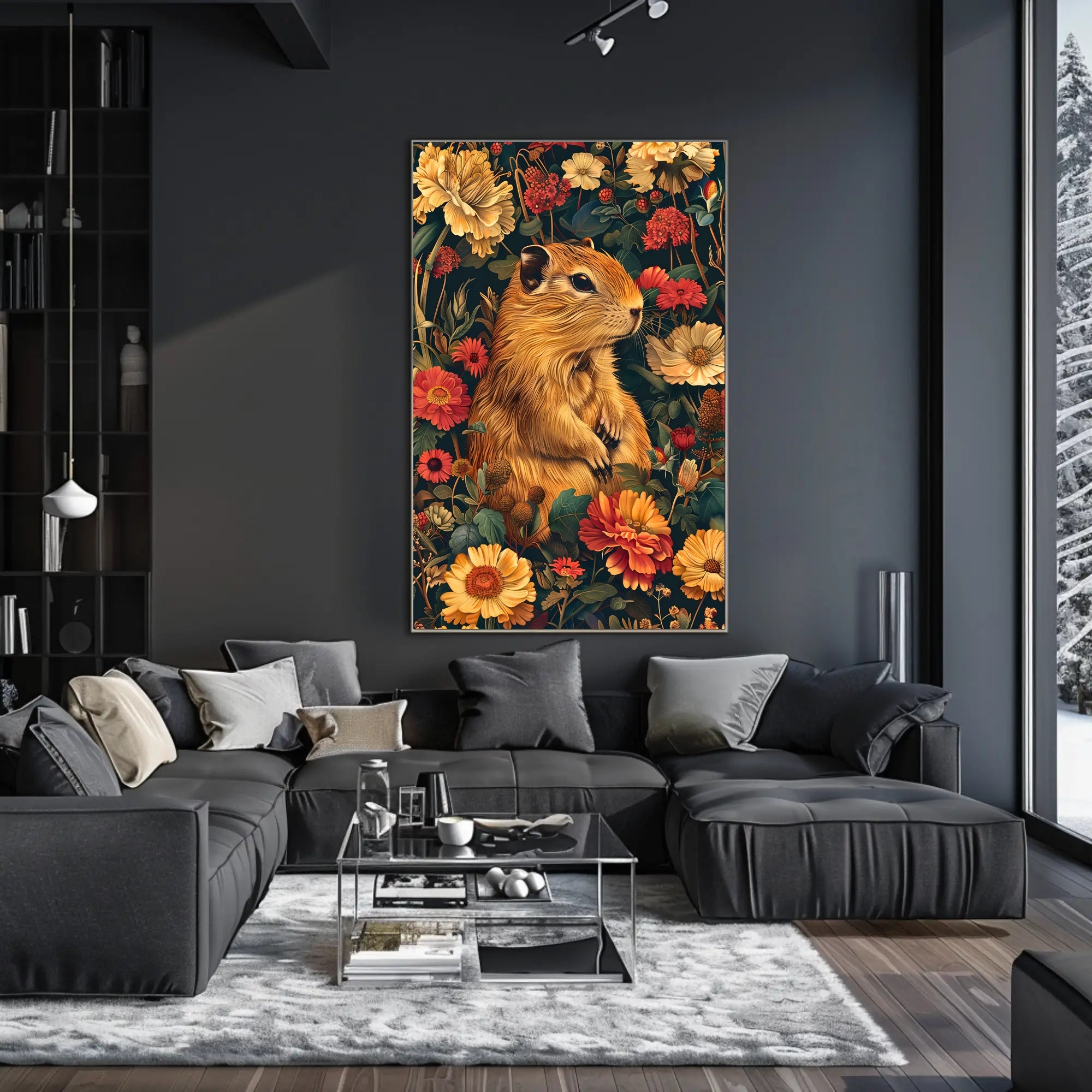 Charming Woodland Chipmunk Animal Poster