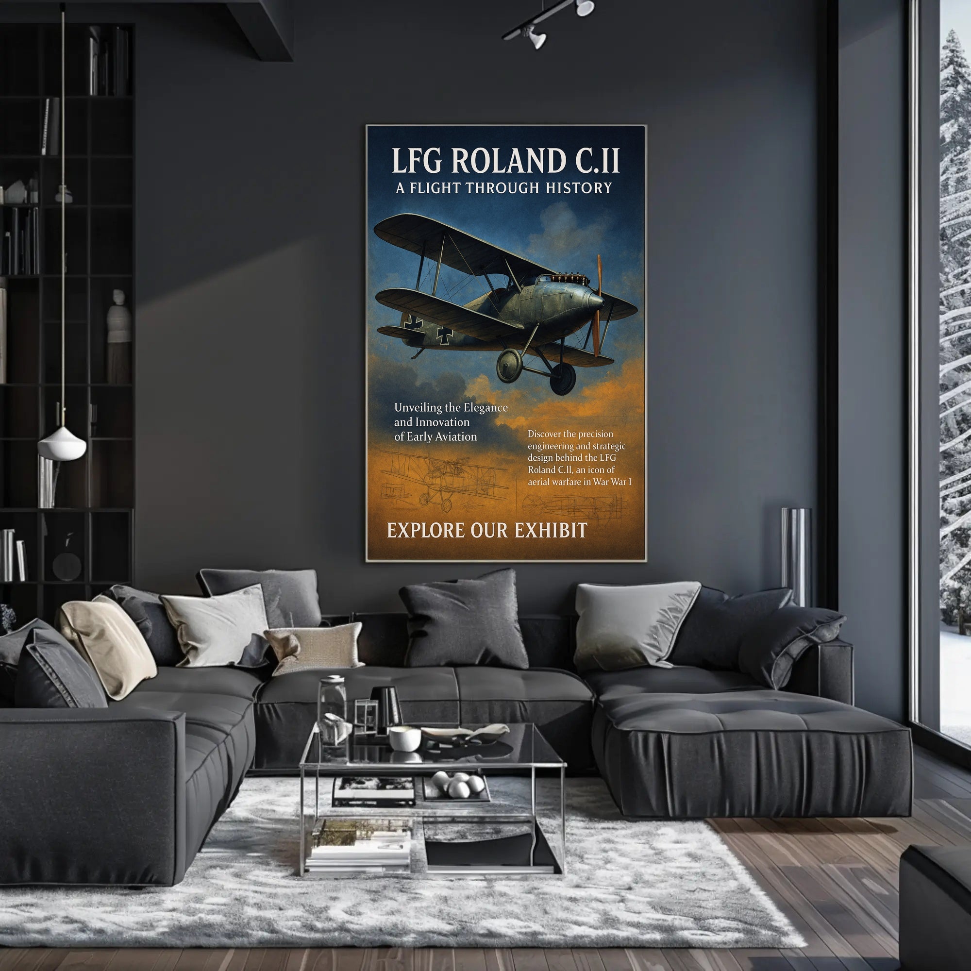 LFG Roland C.II A Flight Through History Poster PosterGoat