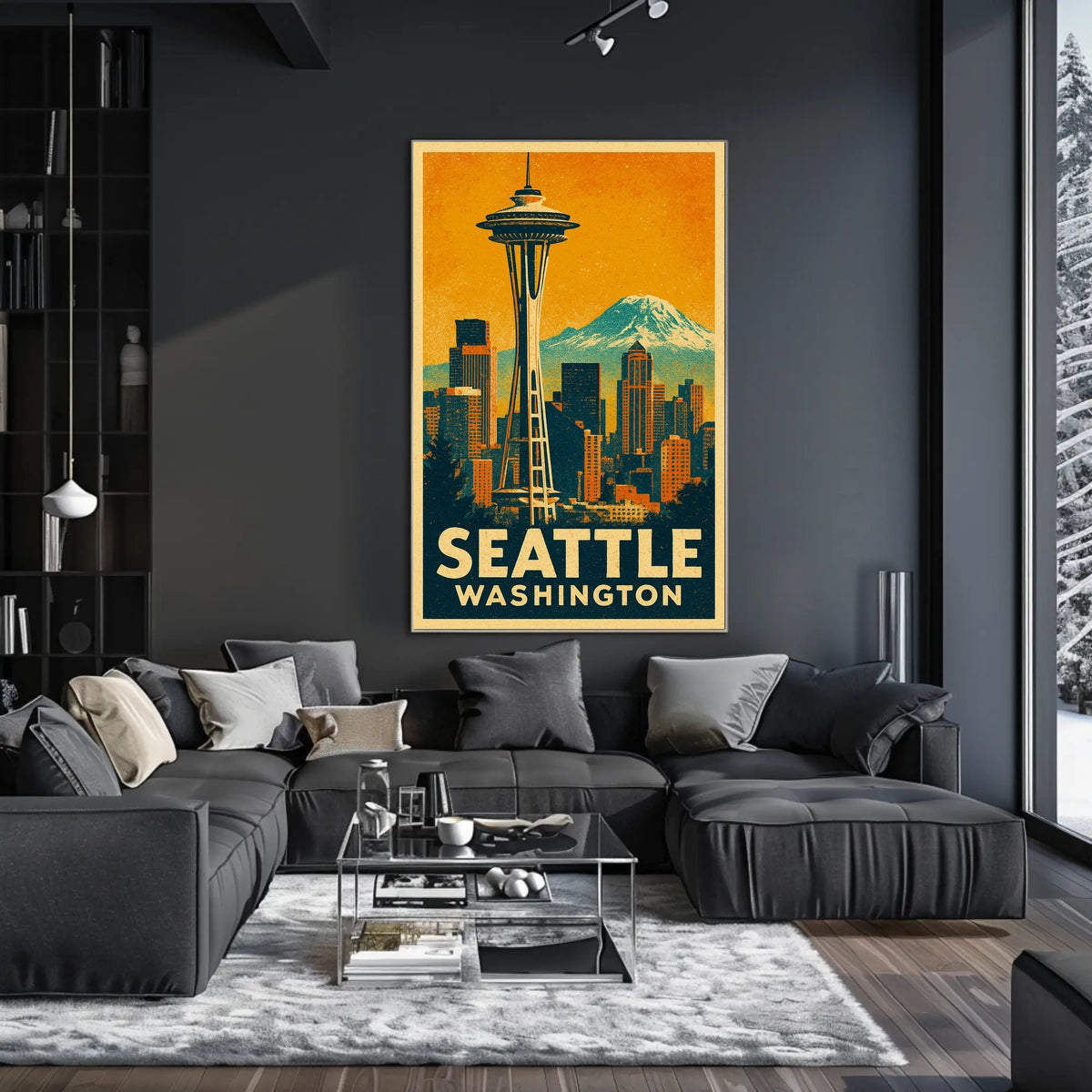 Seattle Skyline Poster