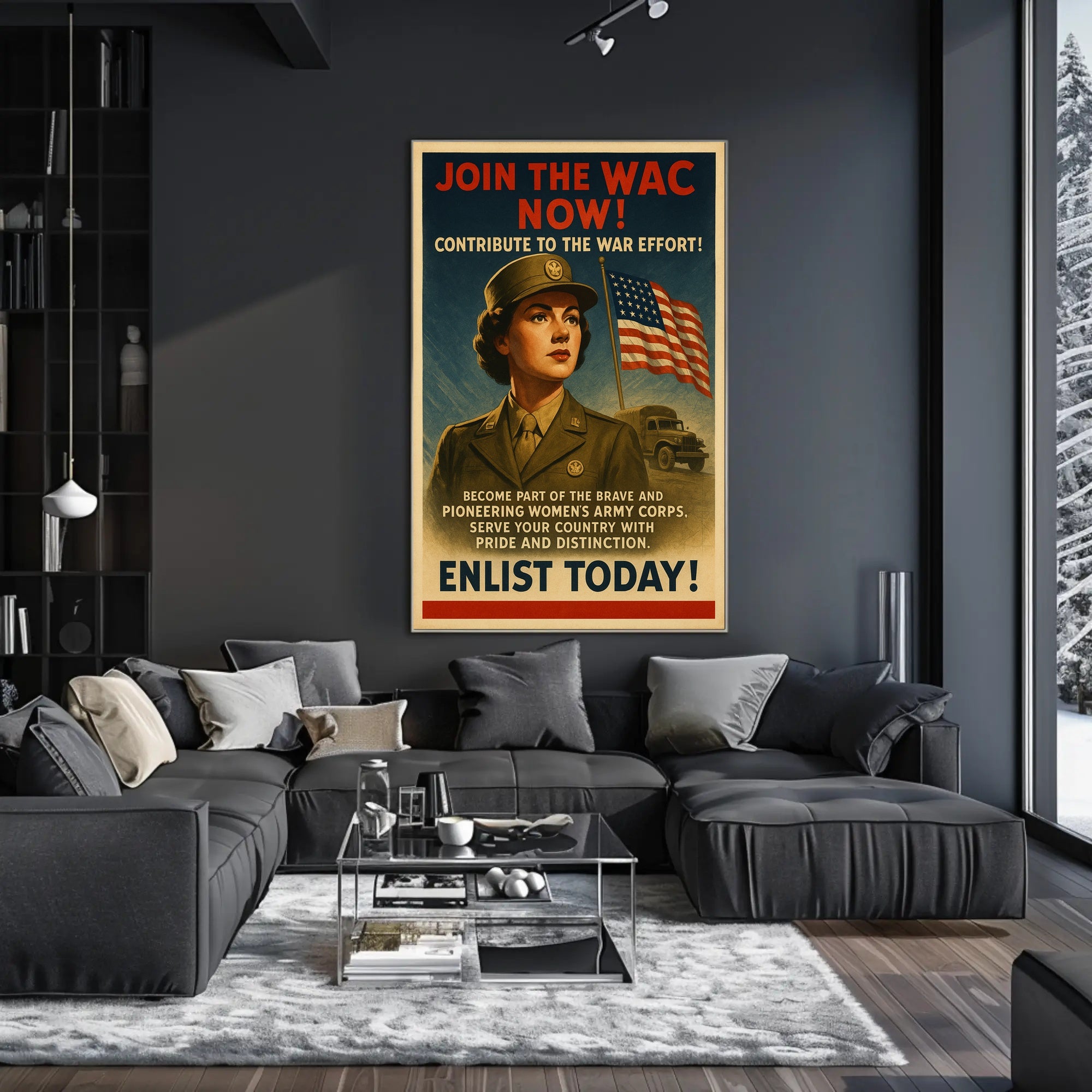 Enlist in the Women's Army Corps Poster