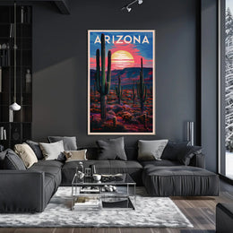 Arizona Desert Sunset Poster
