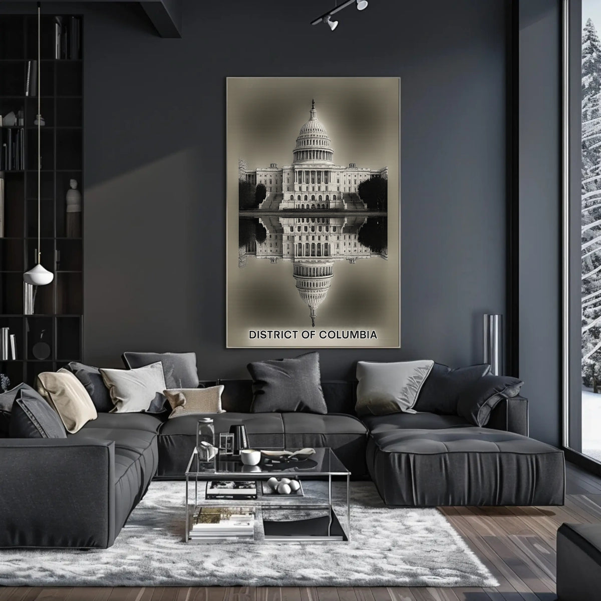 Capitol Reflection District of Columbia Poster