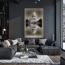 Capitol Reflection District of Columbia Poster