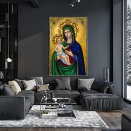 Christian Art  Virgin Mary Poster