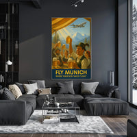 Fly Munich Where Tradition Takes Flight Poster