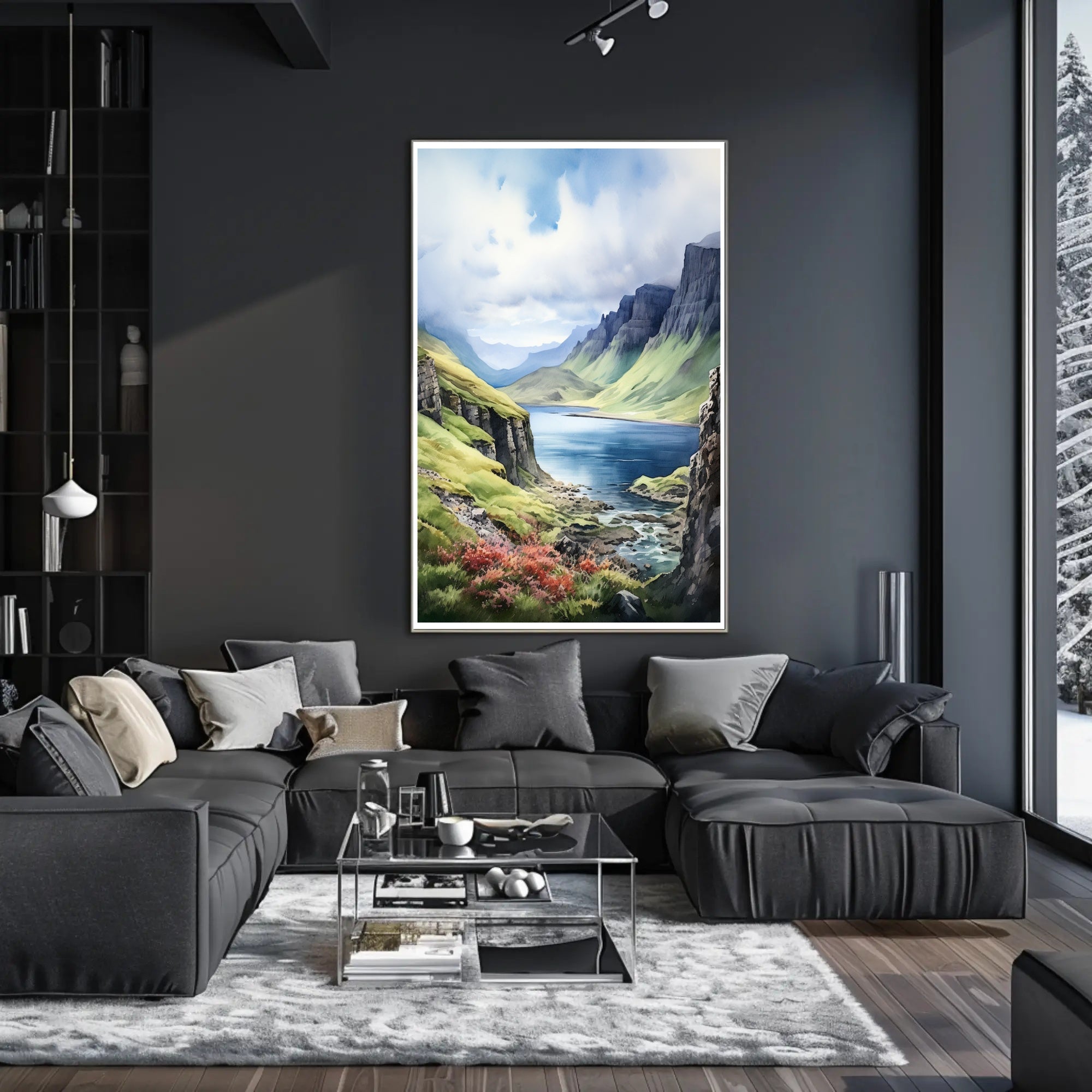 Tranquil Highland Landscape Poster PosterGoat