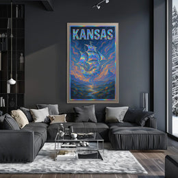 Kansas A Journey Through Art Poster