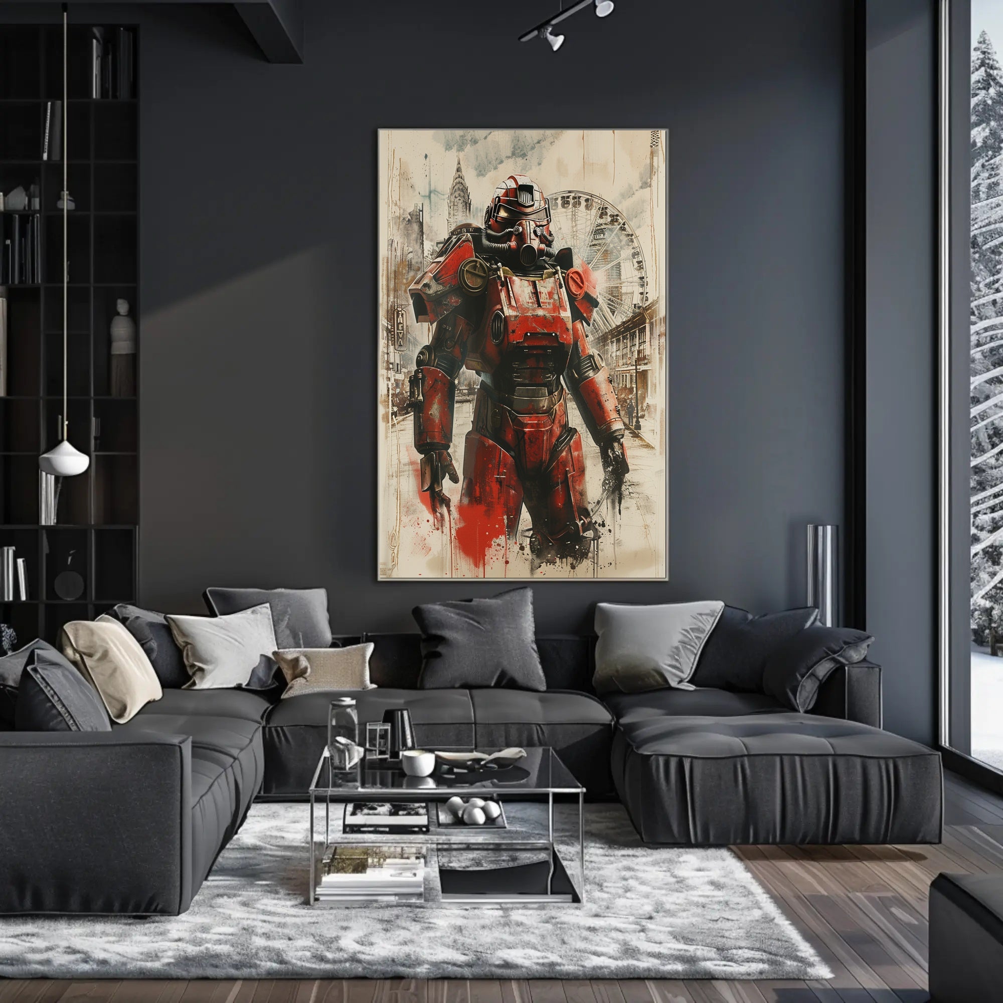 Urban Mech Warrior Poster PosterGoat