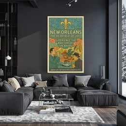 New Orleans The Heartbeat of Jazz Poster