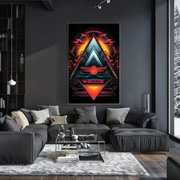 Geometric Sunrise Poster